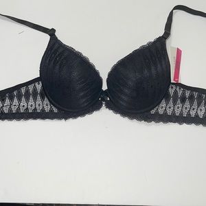 PUSH UP GENTLE LACE T-SHIRT LIGHTLY LINED BRA UNDERWIRE 3 HOOKS ILYS LUMIE BRAND